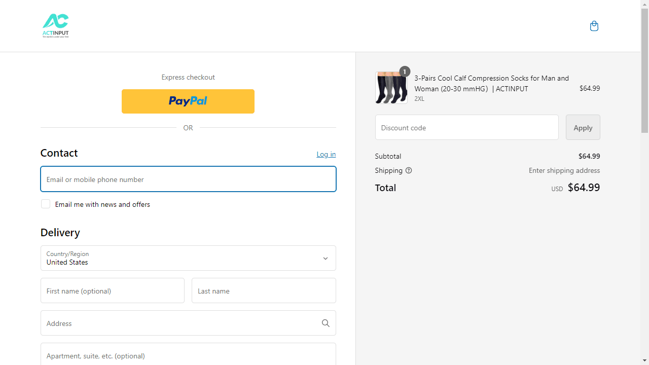 How to apply Actinput coupon code